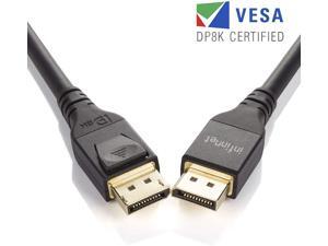 Infinnet DisplayPort 1.4 Cable 8K 60Hz, 4K 144Hz, 4K 120Hz, 2K 280Hz 240Hz, 1080p 360Hz DisplayPort to DisplayPort Cable DP 1.4 HBR3 Cord, HDR, VESA Certified, 3 Meters (9.84 ft) Black Infinnet DisplayPort 1.4 Cable 8K 60Hz, 4K 144Hz, 4K 120Hz, 2K 280Hz 240Hz, 1080p 360Hz DisplayPort to DisplayPort Cable DP 1.4 HBR3 Cord, HDR, VESA Certified, 3 Meters (9.84 ft) Black