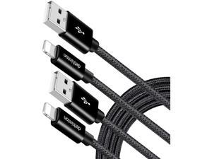 ANTAOLE Nylon Braided iPhone charger 3Pack 6Feet USB Fast Charging Power Cord High Speed Data Sync Cable Extra Long Tablet Connector Compatible with iPhone XS MAX/XS/XR/X/8/7/6s/6/plus/SE/5S/5C/iPad 