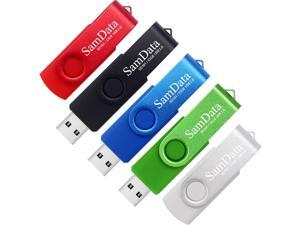 SamData 32GB USB Flash Drives 5 Pack 32GB Thumb Drives Memory Stick Jump Drive with LED Light for Storage and Backup (5 Colors: Black Blue Green Red Silver) SamData 32GB USB Flash Drives 5 Pack 32GB Thumb Drives Memory Stick Jump Drive with LED Light for Storage and Backup (5 Colors: Black Blue Green Red Silver)