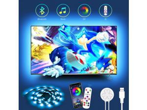 Hiromeco Bluetooth TV LED Strip Lights with Smart APP Control Music Mode Sync to Color Changing 11.5FT Bias Backlight Kit for 50 55 Inch USB Powered Lighting TV LED Lights for Gifts Gaming Room Hiromeco Bluetooth TV LED Strip Lights with Smart APP Control Music Mode Sync to Color Changing 11.5FT Bias Backlight Kit for 50 55 Inch USB Powered Lighting TV LED Lights for Gifts Gaming Room