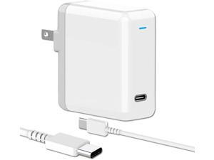 Replacement Mac Book Pro Charger 61W USB C Charger Power Adapter MacBook Air Charger PD Power Delivery 3.0 for MacBook Pro 13 iPad Pro Included USB-C to USB-C Charge Cable (6.6ft/2m) Replacement Mac Book Pro Charger 61W USB C Charger Power Adapter MacBook Air Charger PD Power Delivery 3.0 for MacBook Pro 13 iPad Pro Included USB-C to USB-C Charge Cable (6.6ft/2m)