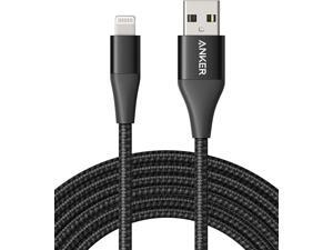 Anker Powerline+ II Lightning Cable (10 ft) MFi Certified iPhone Charger Cable Extra Long iPhone Charging Cord Compatible with iPhone SE / 11 Pro Max/Xs Max/XR/X / 8/7 / 6S iPad and More Anker Powerline+ II Lightning Cable (10 ft) MFi Certified iPhone Charger Cable Extra Long iPhone Charging Cord Compatible with iPhone SE / 11 Pro Max/Xs Max/XR/X / 8/7 / 6S iPad and More