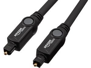 Amazon Basics Digital Optical Audio Toslink Cable for Sound Bar TV - 6 Feet (1.8 Meters) 5-Pack