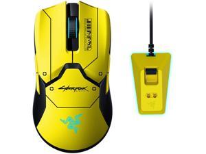 Razer Viper Ultimate Lightest Wireless Gaming Mouse & RGB Charging Dock: Hyperspeed Wireless Technology - 20K DPI Optical Sensor - 78g Lightweight - Optical Mouse Switch - Cyberpunk 2077 Edition Razer Viper Ultimate Lightest Wireless Gaming Mouse & RGB Charging Dock: Hyperspeed Wireless Technology - 20K DPI Optical Sensor - 78g Lightweight - Optical Mouse Switch - Cyberpunk 2077 Edition