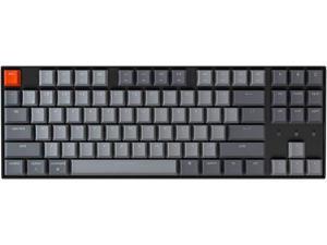 Keychron K8 Tenkeyless Wireless Mechanical Keyboard for Mac RGB Backlight Bluetooth Multitasking Type-C Wired Gaming Keyboard for Windows with Gateron Blue Switch
