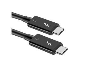 Thunderbolt 3 to Thunderbolt 3 USB 4 Cable 0.7M/2.3FT BolAAzuL TB3 Cable 40Gbps Data Transfer 5A/100W Charging 5K@60Hz USB-C to USB-C Compatible for External SSD Docking Station eGpu Data Storage Thunderbolt 3 to Thunderbolt 3 USB 4 Cable 0.7M/2.3FT BolAAzuL TB3 Cable 40Gbps Data Transfer 5A/100W Charging 5K@60Hz USB-C to USB-C Compatible for External SSD Docking Station eGpu Data Storage