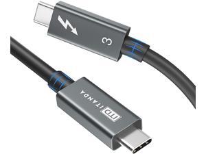 Thunderbolt 3 Cable 1.6 ft ITD ITANDA Thunderbolt 3 to USB C Cord Supports 100W Charging / 40Gbps Data Transfer 8K 60hz Display USB C to USB C Cable for Monitor SSD eGpu USB-C Docking Thunderbolt 3 Cable 1.6 ft ITD ITANDA Thunderbolt 3 to USB C Cord Supports 100W Charging / 40Gbps Data Transfer 8K 60hz Display USB C to USB C Cable for Monitor SSD eGpu USB-C Docking