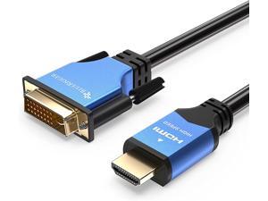 BlueRigger HDMI to DVI Adapter Cable (6.6 Feet Bi-Directional Monitor Cable DVI-D 24+1 High-Speed Male to Male)