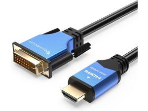BlueRigger HDMI to DVI Adapter Cable (10 Feet Bi-Directional Monitor Cable DVI-D 24+1 High-Speed Male to Male)
