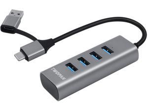 TWOPAN USB to USB Hub & USB C Hub T1-AC USB C to USB 3.0 High Speed Ports Hub 4-Port USB 3.0 Hub Adapter for MacBook Tablet and Smartphone Space Gray(Gray AC) TWOPAN USB to USB Hub & USB C Hub T1-AC USB C to USB 3.0 High Speed Ports Hub 4-Port USB 3.0 Hub Adapter for MacBook Tablet and Smartphone Space Gray(Gray AC)