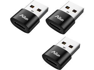 Ailun USB C Female to USB A Male Adapter 3 Pack Type C to A Charger Cable Adapter for iPhone 11 12 Mini Pro Max Galaxy Note 10 S20 Plus 20 S21 21 FE Ultra Ailun USB C Female to USB A Male Adapter 3 Pack Type C to A Charger Cable Adapter for iPhone 11 12 Mini Pro Max Galaxy Note 10 S20 Plus 20 S21 21 FE Ultra
