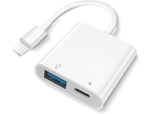 Plusysee USB Adapter iPhone iPad Camera Adapters USB Female OTG Adapter for iPhone with Charging Port Plusysee USB Adapter iPhone iPad Camera Adapters USB Female OTG Adapter for iPhone with Charging Port