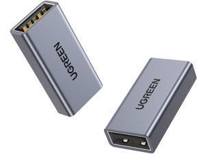 UGREEN USB to USB Adapter 2 Pack USB 3.0 Type A Female to Female Adapter Aluminum Extension Connector USB 3.0 Coupler Female to Female Adapter Grey UGREEN USB to USB Adapter 2 Pack USB 3.0 Type A Female to Female Adapter Aluminum Extension Connector USB 3.0 Coupler Female to Female Adapter Grey