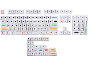 MOLGRIA Keycaps Mechanical Keyboard Keycap 129 Set PBT Profile Keyboard Keycaps with Keycap Puller for Cherry MX 104/87/61 60% Keyboard Keycaps Replacement (White) MOLGRIA Keycaps Mechanical Keyboard Keycap 129 Set PBT Profile Keyboard Keycaps with Keycap Puller for Cherry MX 104/87/61 60% Keyboard Keycaps Replacement (White)