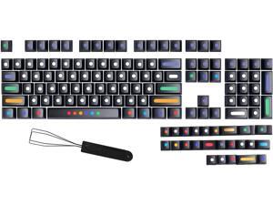 MOLGRIA Keycaps Mechanical Keyboard Keycap 128 Set PBT Profile Keyboard Keycaps with Keycap Puller for Cherry MX 104/87/61 60% Keyboard Keycaps Replacement (Black) MOLGRIA Keycaps Mechanical Keyboard Keycap 128 Set PBT Profile Keyboard Keycaps with Keycap Puller for Cherry MX 104/87/61 60% Keyboard Keycaps Replacement (Black)