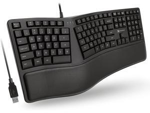 X9 Performance Split Ergonomic Keyboard with Wrist Rest - Type Comfortably Longer - USB Wired Keyboard for Laptop with Cushion 110 Keys 17 Shortcuts and 5ft USB Cable - Ergo Keyboard for PC X9 Performance Split Ergonomic Keyboard with Wrist Rest - Type Comfortably Longer - USB Wired Keyboard for Laptop with Cushion 110 Keys 17 Shortcuts and 5ft USB Cable - Ergo Keyboard for PC
