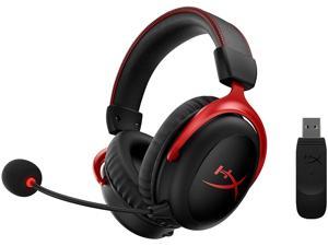 HyperX Cloud II Wireless - Gaming Headset for PC PS4 Switch Long Lasting Battery Up to 30 Hours 7.1 Surround Sound Memory Foam Detachable Noise Cancelling Microphone w/ Mic Monitoring (Renewed)