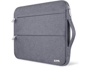 Voova 15.6 14 15 Inch Laptop Sleeve Case with Handle, Waterproof Computer Cover Bag with Pocket Compatible with 2021 MacBook Pro 16/15, Dell Lenovo HP Asus Acer Samsung Chromebook, Grey