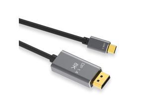 8K USB-C to Displayport Cable 6FT/1.8M BolAAzuL Thunderbolt 3/USB Type C to DP 1.4 Video Adapter Cord 8K@60Hz 4K@144Hz for MacBook Pro/AiriMaciPad Pro 2020XPSGalaxy S20 8K USB-C to Displayport Cable 6FT/1.8M BolAAzuL Thunderbolt 3/USB Type C to DP 1.4 Video Adapter Cord 8K@60Hz 4K@144Hz for MacBook Pro/AiriMaciPad Pro 2020XPSGalaxy S20