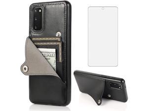Asuwish Compatible with Samsung Galaxy S20 FE Gaxaly S 20 FE 5G UW 6.5 inch Tempered Glass Screen Protector Card Holder Wallet Cover Cell Phone Cases for S20FE5G S20FE 20S Fan Edition 4G G5 Black Asuwish Compatible with Samsung Galaxy S20 FE Gaxaly S 20 FE 5G UW 6.5 inch Tempered Glass Screen Protector Card Holder Wallet Cover Cell Phone Cases for S20FE5G S20FE 20S Fan Edition 4G G5 Black
