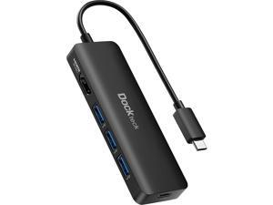 USB C HUB 4K 60Hz Dockteck USB-C Multiport Adapter 5 in 1 with 4K HDMI 100W Power Delivery 3 USB 3.0 Data Port for MacBook Pro/Air M1 iPad Pro 2021 iPad Air 2020 Surface Pro and More USB C HUB 4K 60Hz Dockteck USB-C Multiport Adapter 5 in 1 with 4K HDMI 100W Power Delivery 3 USB 3.0 Data Port for MacBook Pro/Air M1 iPad Pro 2021 iPad Air 2020 Surface Pro and More