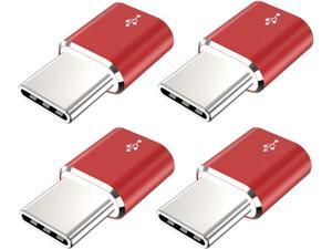 USB Type C Adapter JXMOX (4-Pack) Micro USB Female to USB C Male Convert Connector Fast Charging Compatible with Samsung Galaxy S10 S9 S8 Plus Note 9 8 LG V35 V30 G7 Nexus 6P 5X Moto Z2 Z3(Red) USB Type C Adapter JXMOX (4-Pack) Micro USB Female to USB C Male Convert Connector Fast Charging Compatible with Samsung Galaxy S10 S9 S8 Plus Note 9 8 LG V35 V30 G7 Nexus 6P 5X Moto Z2 Z3(Red)