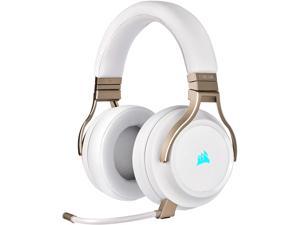 Corsair Virtuoso RGB Wireless Gaming Headset - High-Fidelity 7.1 Surround Sound w/Broadcast Quality Microphone - Memory Foam Earcups - 20 Hour Battery Life - Works with PC PS5 PS4 - Pearl