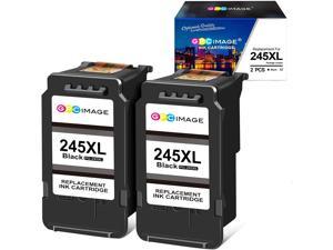 GPC Image Ink Cartridge Replacement for Canon 245XL 245 XL PG-245XL Ink Cartridge Compatible with MX492 MX490 TR4520 TR4522 TR4527 TS3120 MG2420 MG2522 MG2922 MG2520 TS3320 Printer Tray (2 Black)