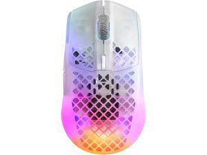 SteelSeries Aerox 3 Wireless - Super Light Gaming Mouse - 18 000 CPI TrueMove Air Optical Sensor - Ultra-Lightweight Water Resistant Design - 200 Hour Battery Life - Ghost