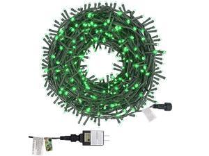 200 LED 66FT Christmas Fairy String Lights St Patricks Day Lights with 8 Lighting Modes Mini String Lights Plug in for Indoor Outdoor Halloween Garden Wedding Party Decoration Green