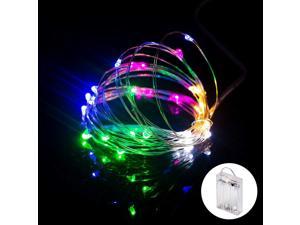 XINKAITE Led String Lights Waterproof 32.8ft led Fairy Lights Battery Operated for Wedding Home Garden Party Christmas Decoration Multicolor