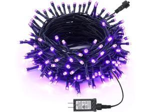 Joomer Purple Halloween Lights Outdoor 66ft 200 LED String Lights 8 Modes Timer Function Plug-in Halloween TellTale GamesLights Connectable Waterproof for Home Indoor Garden Party Trees Holiday Decor