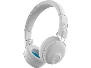 JLab Studio Bluetooth Wireless On-Ear Headphones | 30+ Hour Bluetooth 5 Playtime | EQ3 Sound | Ultra-Plush Faux Leather & Cloud Foam Cushions | Track and Volume Controls | White
