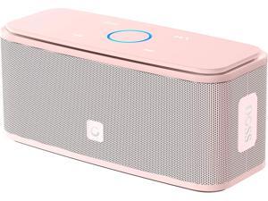 Bluetooth Speakers SoundBox Touch Portable Wireless Bluetooth Speakers with 12W HD Sound and Bass IPX5 Waterproof 20H Playtime Touch Control Handsfree Speakers for Home Outdoor -Light Pink