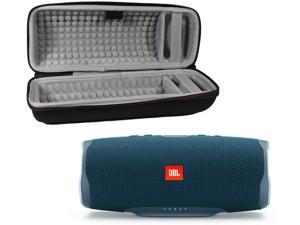Charge 4 Waterproof Wireless Bluetooth Speaker Bundle with Portable Hard Case - Blue
