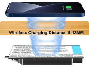 Invisible Wireless Charger, Under Desk Furniture Wireless Charging Pad QI 10W,Hidden Long Distance Wireless Phone Charger,for 13/13 Pro/Mini/Pro Max/12/SE /11, Samsung, AirPods Pro/QI Standard Phones