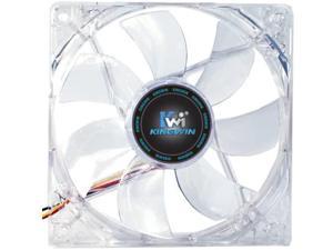 Kingwin 120mm CFR-012LB Silent Fan, For Computer Cases, CPU Coolers, Long Life Bearing, Quiet Efficient Cooling, and Provide Excellent Ventilation for PC Cases-[Red LED]