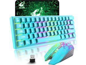 CHONCHOW Wireless Gaming Keyboard and Mouse Combo, Rechargeable 87