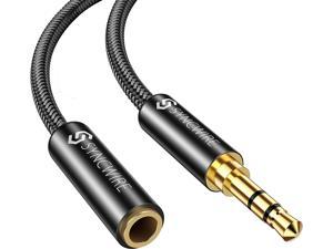 Tablets Nylon-Braided 3FT Black Smartphones iPad Media Players UGREEN 3.5mm Male to Female Extension Stereo Audio Extension Cable Adapter Gold Plated Compatible for iPhone 