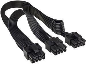 EPS/ATX 8 Pin to Dual PCIE 8 Pin (6+2) Power Cable only for Corsair Modular Power Supplies(25 + 9 inches)