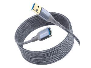 USB Flash Drive USB 3.0 Extension Cable 15FT,WestCowboy SuperSpeed USB3.0 Extender Cord A Male to A Female for Paystation Card Reader Hard Drive etc Xbox Mouse,Keyboard Black 15FT 