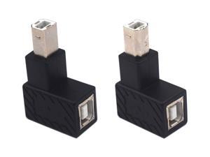 5 x USB 2.0 Type B Female Jacks Ports 90 Degrees Angle Printer Scanner USB-B A+ 
