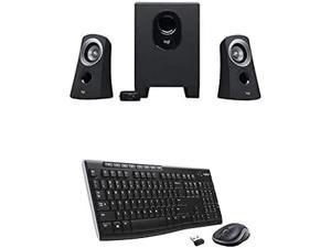 Z313 Speaker System Bundle with MK270 Wireless Keyboard and Mouse Combo - Keyboard and Mouse Included 2.4GHz Dropout-Free Connection Long Battery Life (Frustration-Free Packaging)