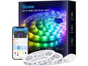 LED Strip Lights Phone Control 32.8ft Waterproof Wireless Led Light Strip Kit WiFi Music Sync Smart RGB Light Strip Compatible with Alexa Google Home(Not Support 5G WiFi)
