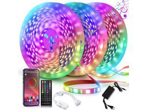100 FT Led Lights for Bedroom Ultra Long Led Lights with App Control Remote Built-in Mic and Music Sync Color Changing Led Strip Lights for Room Party Decoration Smart RGB Light Strips