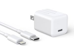 iPhone 12 13 Fast Charger [Apple MFi Certified] 20W PD Type C Power Block Wall Charger Plug Adapter with 6FT USB-C to Lightning Cable Compatible with iPhone 13 12 11 Pro Max Mini XS XR X iPad AirPod