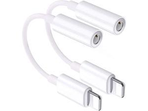 Lighting to 3.5 mm Headphone Adapter Earphone Earbuds Adapter Cable 2 Pack,Easy to Use,Compatible with iPhone X/XS/Max/XR 7/8/8Plus Plug and Play CD-RW Discs 