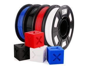 PETG Filament 1.75mm PETG 3D Printer Filament PETG Bundle Black White Red Blue Filament 3D Printing Filament Bundle 250g X 4 Spools