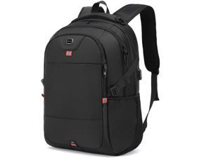 BinXing Slim Business 17 Laptop Backpack Elegant Casual Daypacks Outdoor Sports Rucksack School Shoulder Bag for Men Women Unique Travelling Backpack Black 