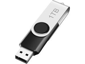 USB Flash Drive 1 TB E&jing High-Speed Flash Memory Stick with Rotated Design 1T USB 2.0 Thumb Drive Compatible with Computer/Laptop External Data Storage Drive for Storing Pictures/Video/